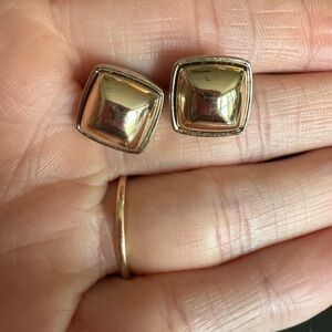 Gold banana republic earrings